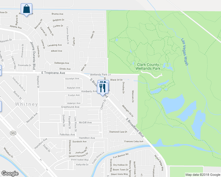 map of restaurants, bars, coffee shops, grocery stores, and more near 4983 Miners Ridge Drive in Las Vegas