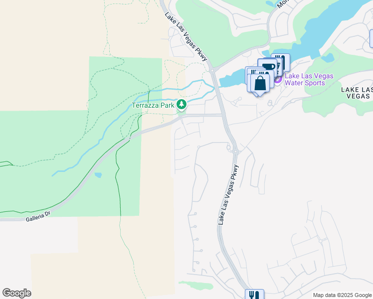 map of restaurants, bars, coffee shops, grocery stores, and more near 27 Santo Mio Court in Henderson
