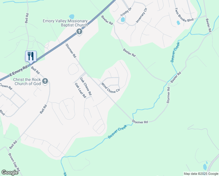 map of restaurants, bars, coffee shops, grocery stores, and more near 6117 Kettle Drive in Knoxville