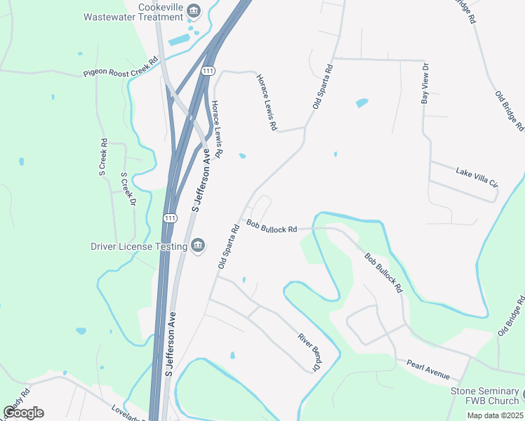 map of restaurants, bars, coffee shops, grocery stores, and more near 1128 Old Sparta Road in Cookeville