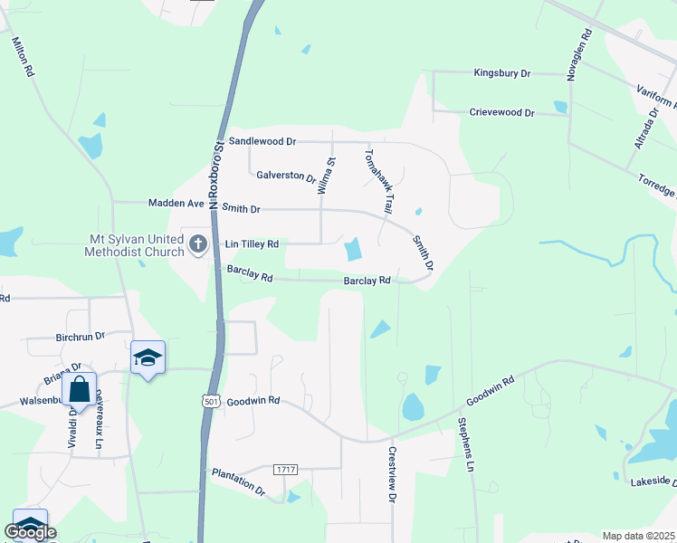 map of restaurants, bars, coffee shops, grocery stores, and more near 209 Barclay Road in Durham
