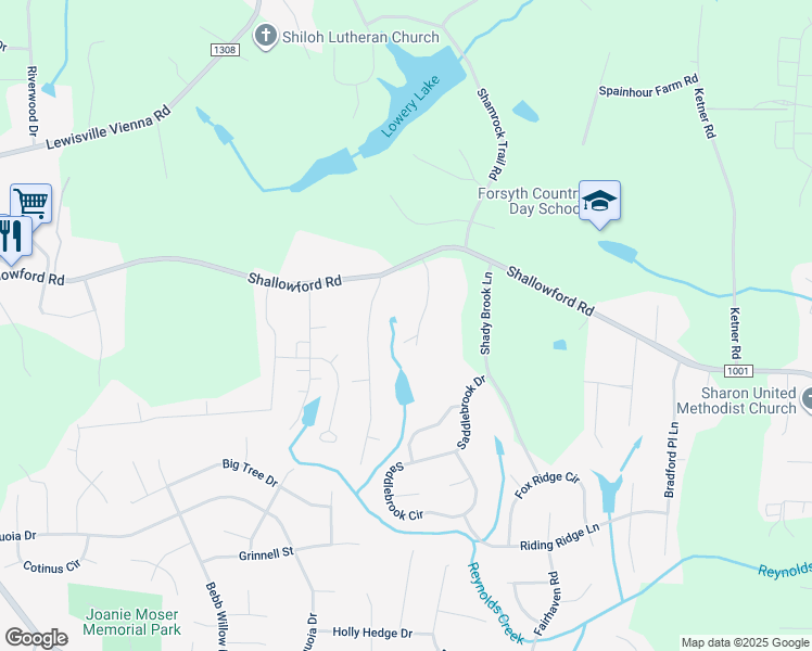 map of restaurants, bars, coffee shops, grocery stores, and more near 200 Charisma Lane in Lewisville