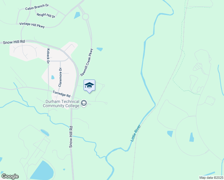 map of restaurants, bars, coffee shops, grocery stores, and more near 2059 Torredge Road in Durham