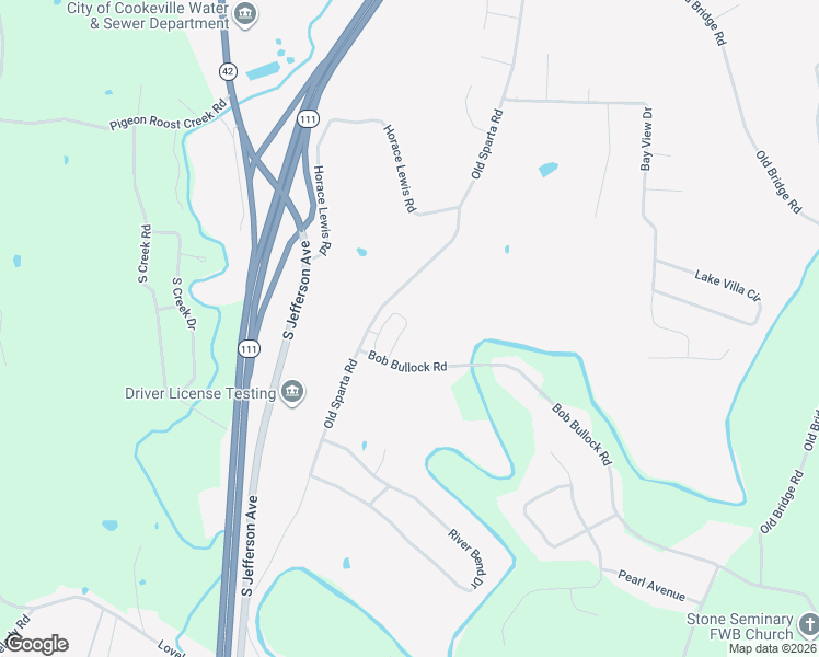map of restaurants, bars, coffee shops, grocery stores, and more near 1128 Old Sparta Road in Cookeville