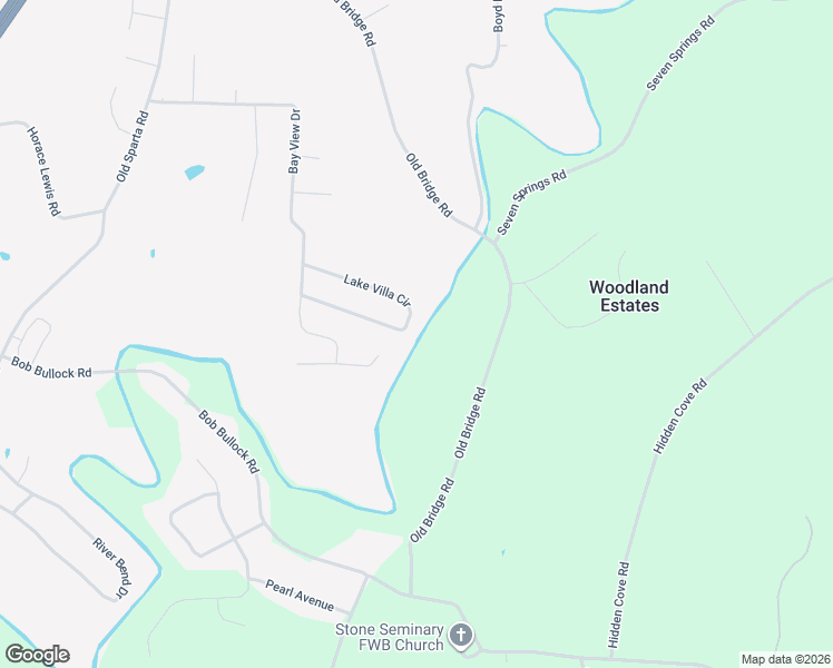 map of restaurants, bars, coffee shops, grocery stores, and more near 1534 Lake Villa Circle in Cookeville