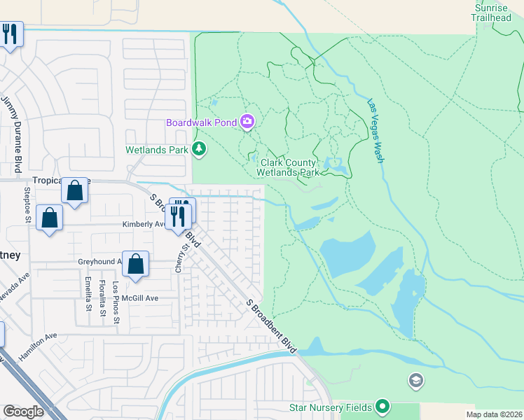 map of restaurants, bars, coffee shops, grocery stores, and more near 4960 Mascaro Drive in Las Vegas