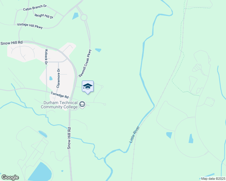 map of restaurants, bars, coffee shops, grocery stores, and more near 2059 Torredge Road in Durham