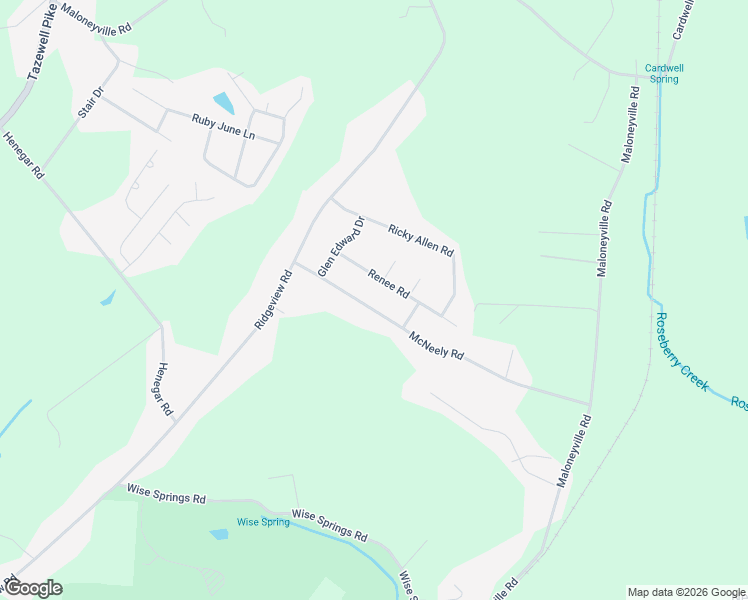 map of restaurants, bars, coffee shops, grocery stores, and more near 6224 McNeely Road in Corryton