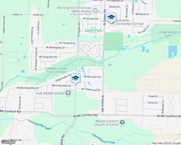 map of restaurants, bars, coffee shops, grocery stores, and more near 2554 North Trafalger Drive in Fayetteville