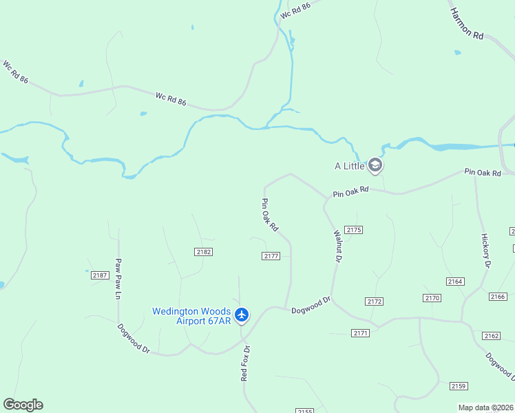 map of restaurants, bars, coffee shops, grocery stores, and more near 16199 Pin Oak Road in Fayetteville