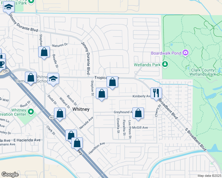 map of restaurants, bars, coffee shops, grocery stores, and more near 6288 Blood Lily Avenue in Las Vegas