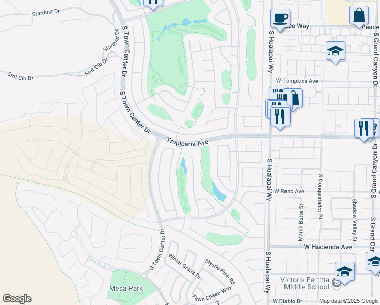 map of restaurants, bars, coffee shops, grocery stores, and more near 4963 Pensier Street in Las Vegas