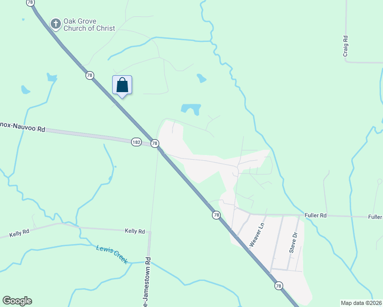 map of restaurants, bars, coffee shops, grocery stores, and more near 128 Nauvoo School Road in Dyersburg