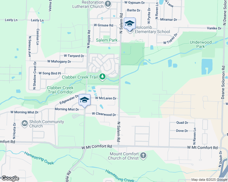 map of restaurants, bars, coffee shops, grocery stores, and more near 3443 West Earnhardt Drive in Fayetteville