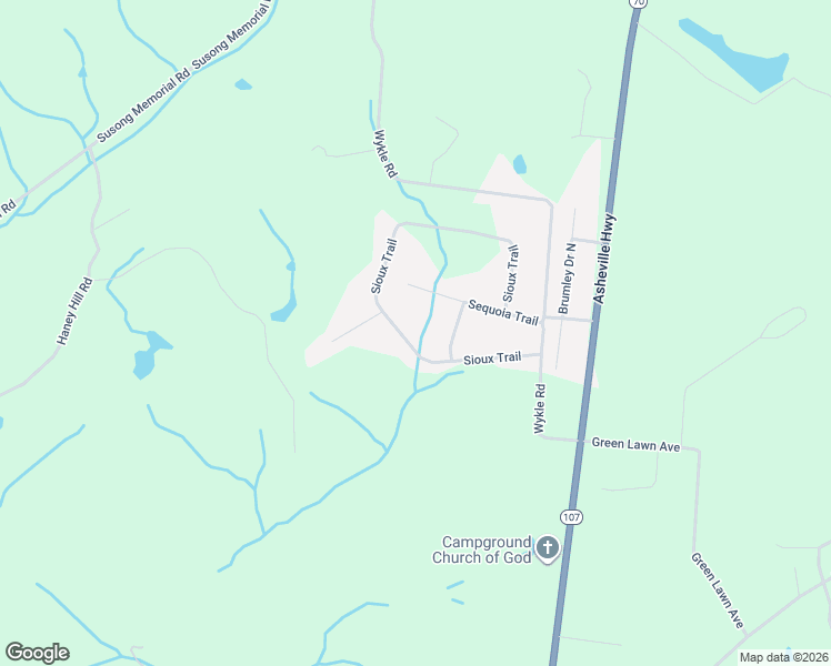 map of restaurants, bars, coffee shops, grocery stores, and more near 290 Sioux Trail in Greeneville