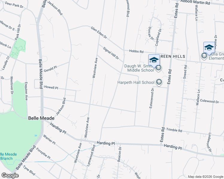 map of restaurants, bars, coffee shops, grocery stores, and more near 617 Lynnwood Boulevard in Nashville