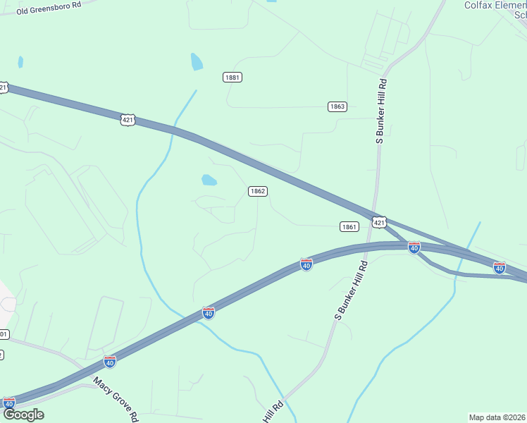 map of restaurants, bars, coffee shops, grocery stores, and more near 9029 Stack Road in Colfax