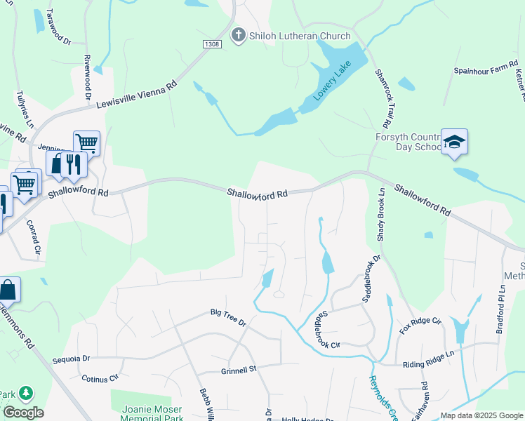 130 Shallowford Reserve Drive, Lewisville NC Walk Score