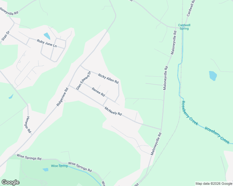 map of restaurants, bars, coffee shops, grocery stores, and more near 6108 Ricky Allen Road in Corryton