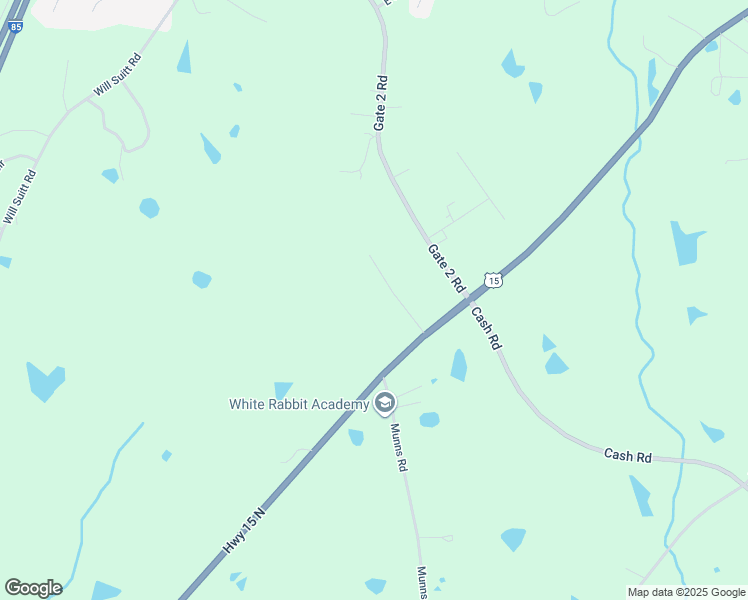 map of restaurants, bars, coffee shops, grocery stores, and more near 164 Hunters Trail in Creedmoor