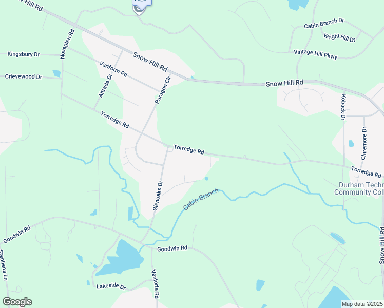 map of restaurants, bars, coffee shops, grocery stores, and more near 1202 Torredge Road in Durham