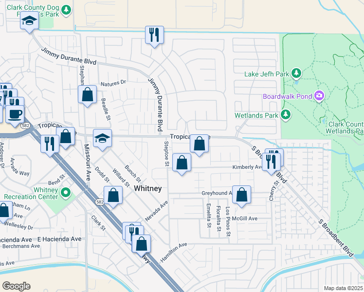 map of restaurants, bars, coffee shops, grocery stores, and more near 6209 Blood Lily Avenue in Las Vegas