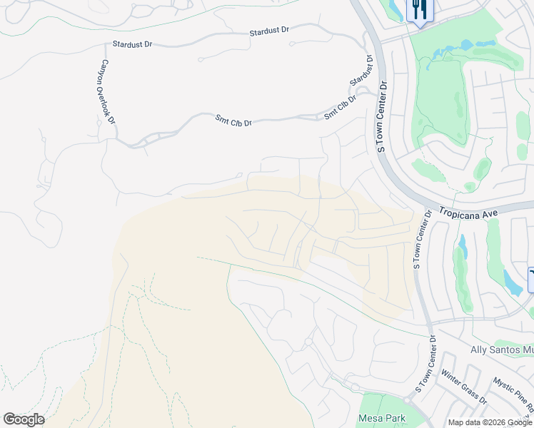 map of restaurants, bars, coffee shops, grocery stores, and more near 11103 Rolling Vista Drive in Summerlin South