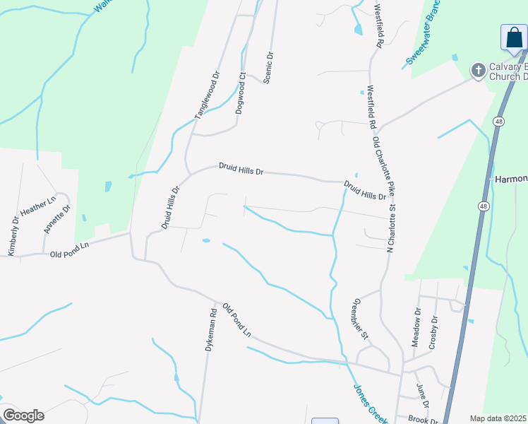map of restaurants, bars, coffee shops, grocery stores, and more near 183 Hickory Hollow Drive in Dickson