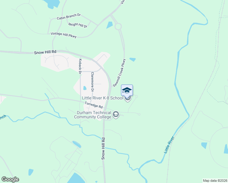 map of restaurants, bars, coffee shops, grocery stores, and more near 2108 Snow Hill Road in Durham