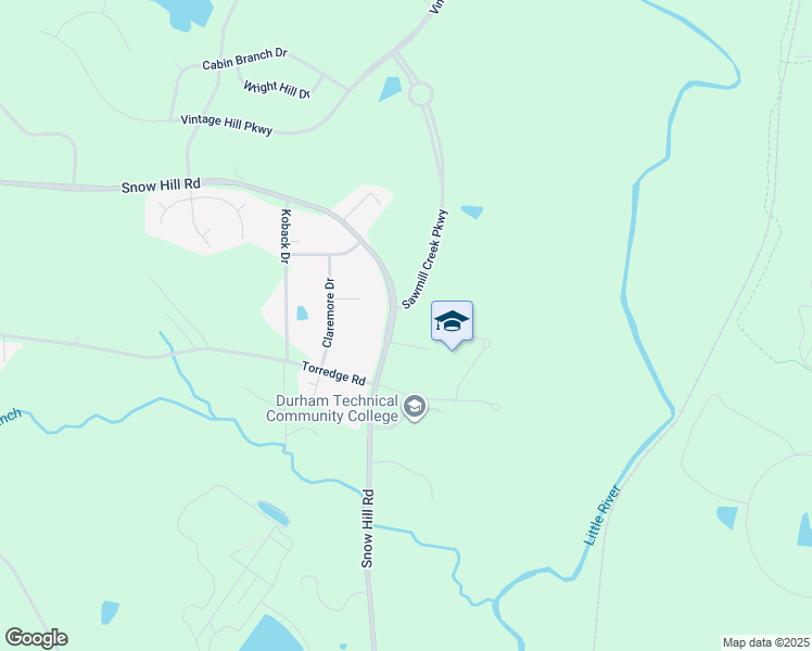 map of restaurants, bars, coffee shops, grocery stores, and more near 2315 Snow Hill Road in Durham