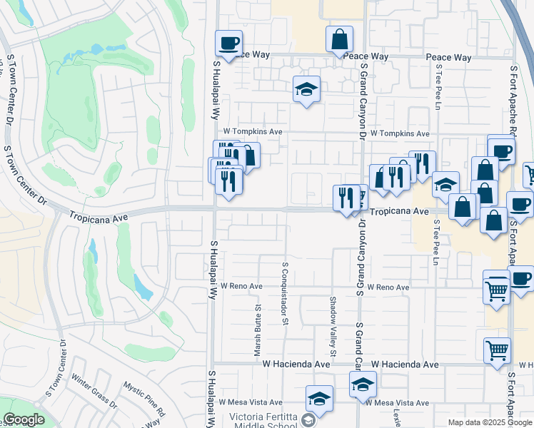 map of restaurants, bars, coffee shops, grocery stores, and more near 4908 Desert Lime Court in Las Vegas