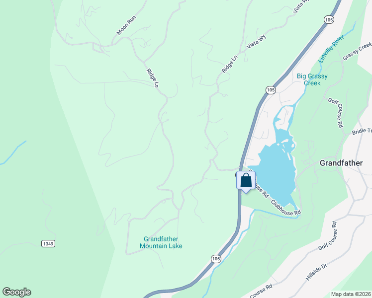 map of restaurants, bars, coffee shops, grocery stores, and more near 323 Dam Trail in Linville
