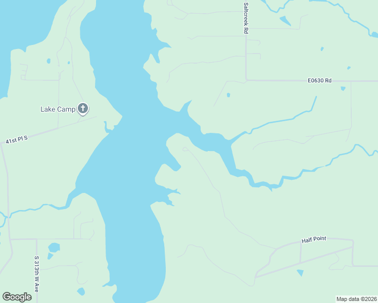 map of restaurants, bars, coffee shops, grocery stores, and more near 4975 Rocky Point Road in Sand Springs