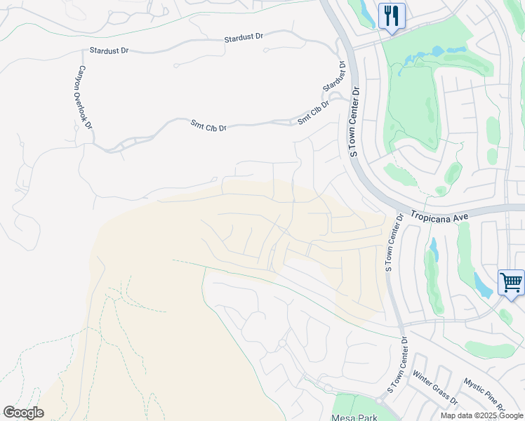 map of restaurants, bars, coffee shops, grocery stores, and more near 11032 Rolling Vista Drive in Summerlin South