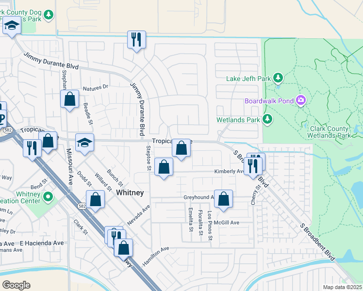 map of restaurants, bars, coffee shops, grocery stores, and more near 6288 Blood Lily Avenue in Las Vegas