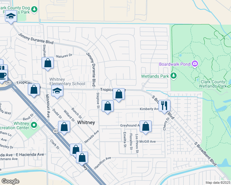 map of restaurants, bars, coffee shops, grocery stores, and more near 6264 Blood Lily Avenue in Las Vegas