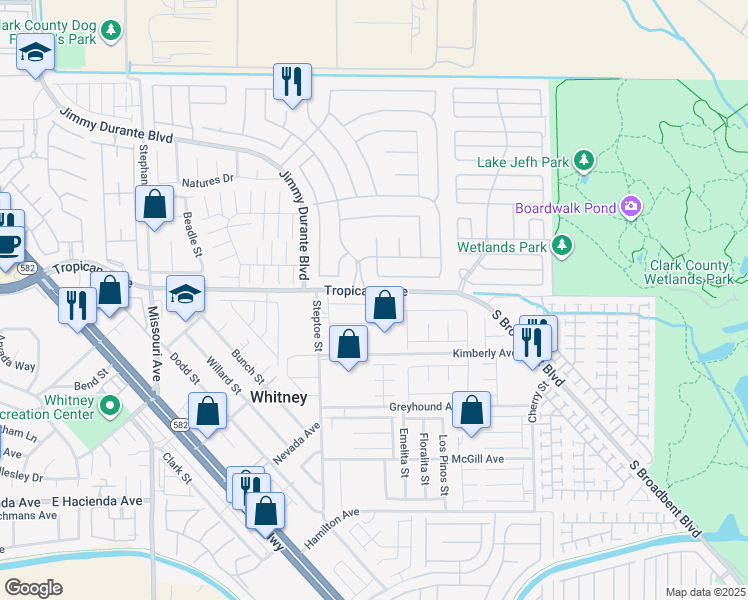 map of restaurants, bars, coffee shops, grocery stores, and more near 6264 Blood Lily Avenue in Las Vegas