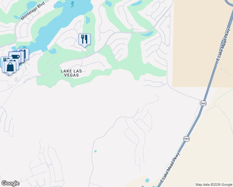 map of restaurants, bars, coffee shops, grocery stores, and more near 25 Strada Di Circolo in Henderson