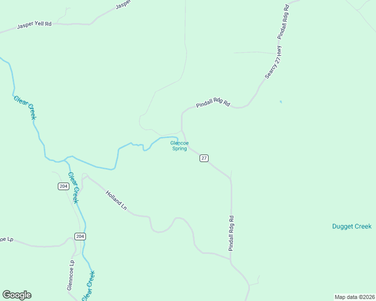 map of restaurants, bars, coffee shops, grocery stores, and more near Searcy 27 Highway in Saint Joe