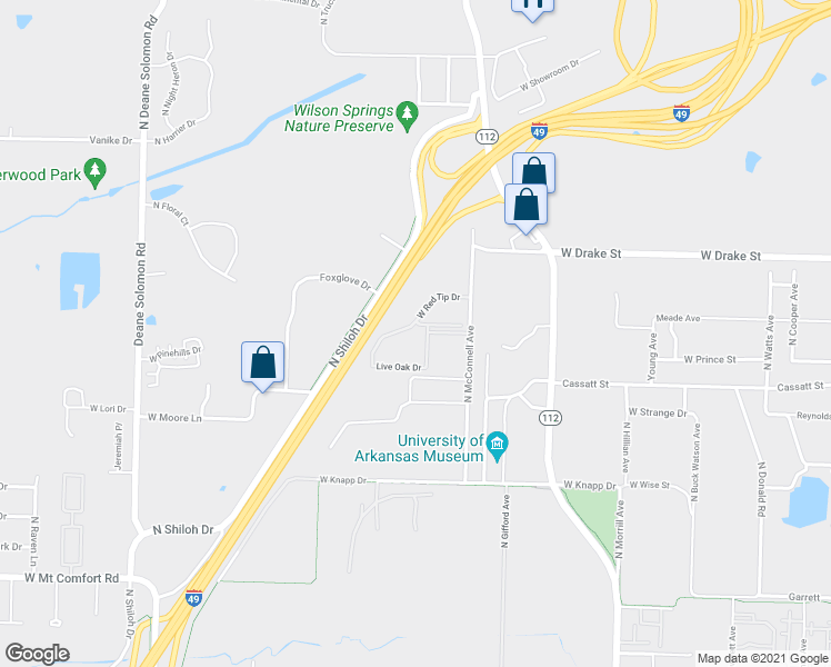 map of restaurants, bars, coffee shops, grocery stores, and more near 1546 Burr Oak Drive in Fayetteville