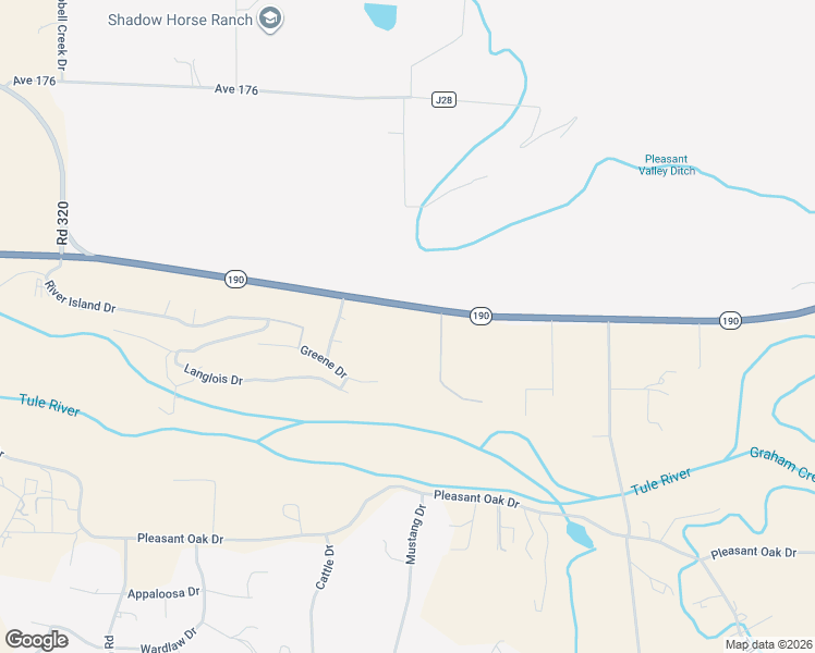 map of restaurants, bars, coffee shops, grocery stores, and more near 32623 California 190 in Springville