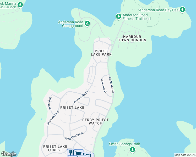 map of restaurants, bars, coffee shops, grocery stores, and more near 3855 Priest Lake Drive in Nashville