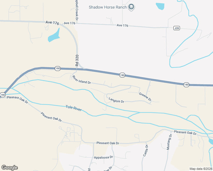 map of restaurants, bars, coffee shops, grocery stores, and more near River Island Drive in Springville