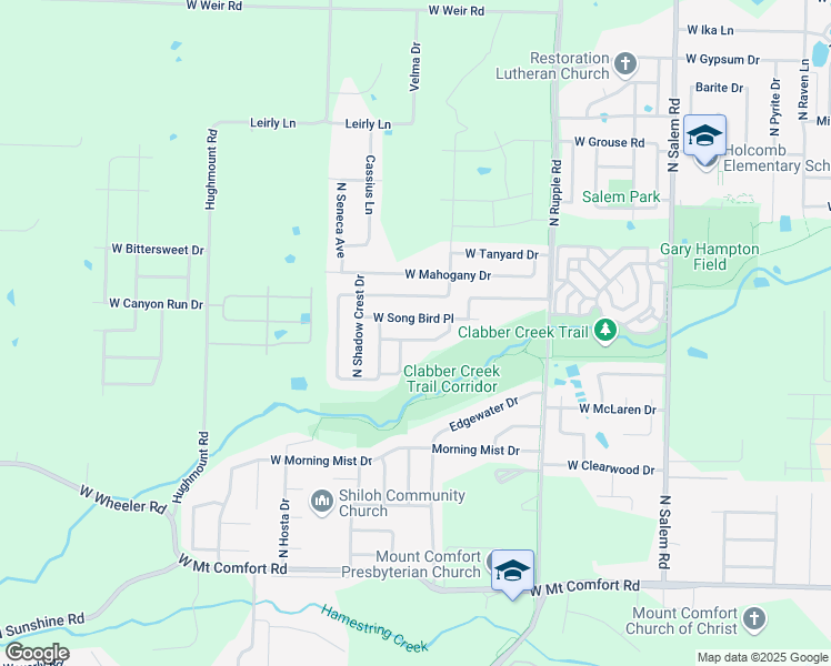 map of restaurants, bars, coffee shops, grocery stores, and more near 4054 West Olive Tree Drive in Fayetteville