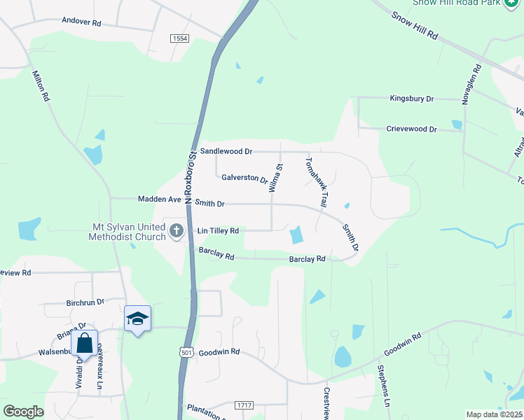 map of restaurants, bars, coffee shops, grocery stores, and more near 150 Smith Drive in Durham