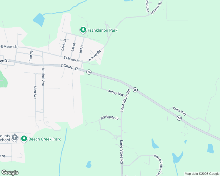 map of restaurants, bars, coffee shops, grocery stores, and more near 5148 North Carolina 56 in Franklinton