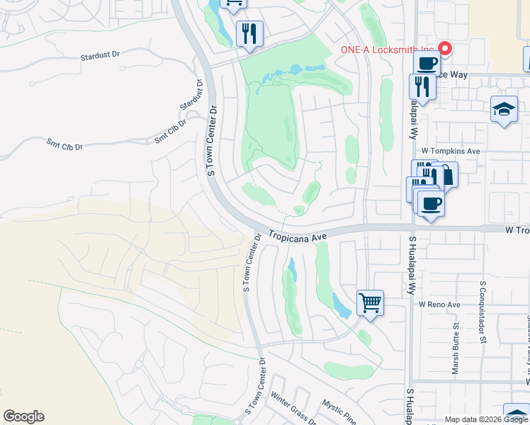 map of restaurants, bars, coffee shops, grocery stores, and more near 10584 Abisso Drive in Las Vegas