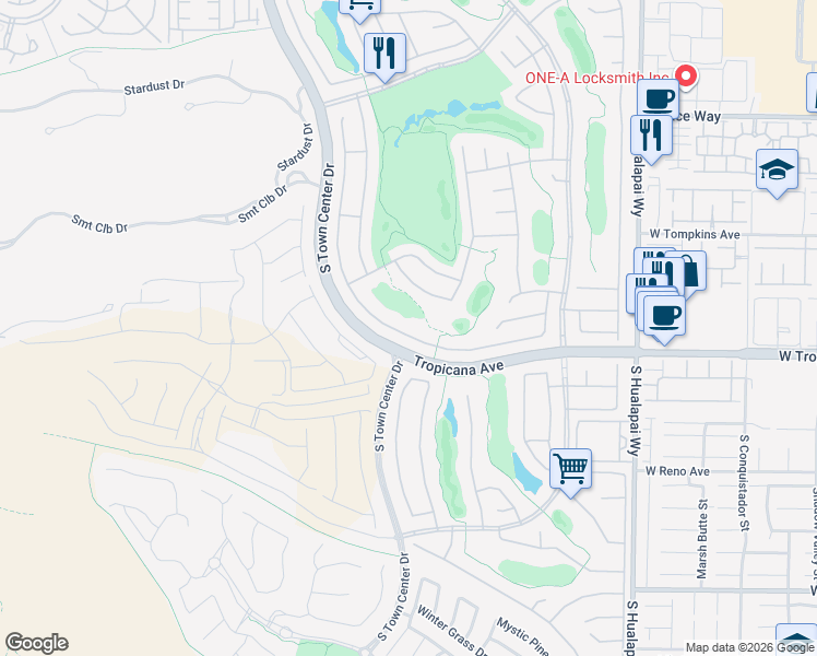 map of restaurants, bars, coffee shops, grocery stores, and more near 10584 Abisso Drive in Las Vegas
