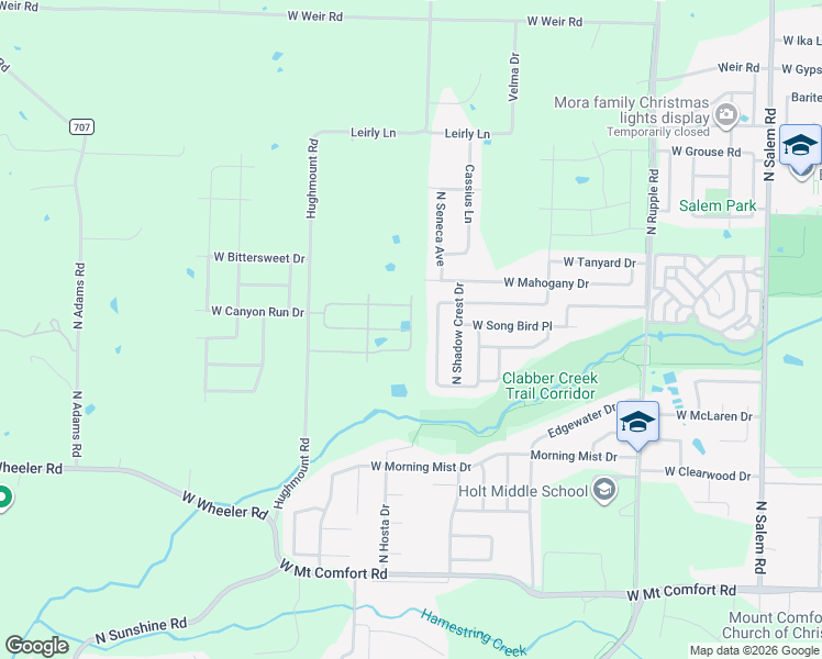 map of restaurants, bars, coffee shops, grocery stores, and more near 2629 N Indian Oaks Dr in Fayetteville