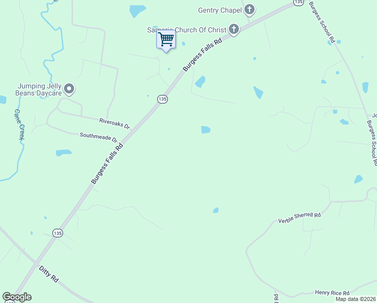 map of restaurants, bars, coffee shops, grocery stores, and more near 3800 Burgess Falls Road in Cookeville